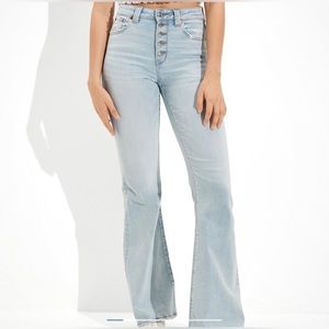 AE Ne(x)t Level Super High-Waisted Flare Womens Jean
